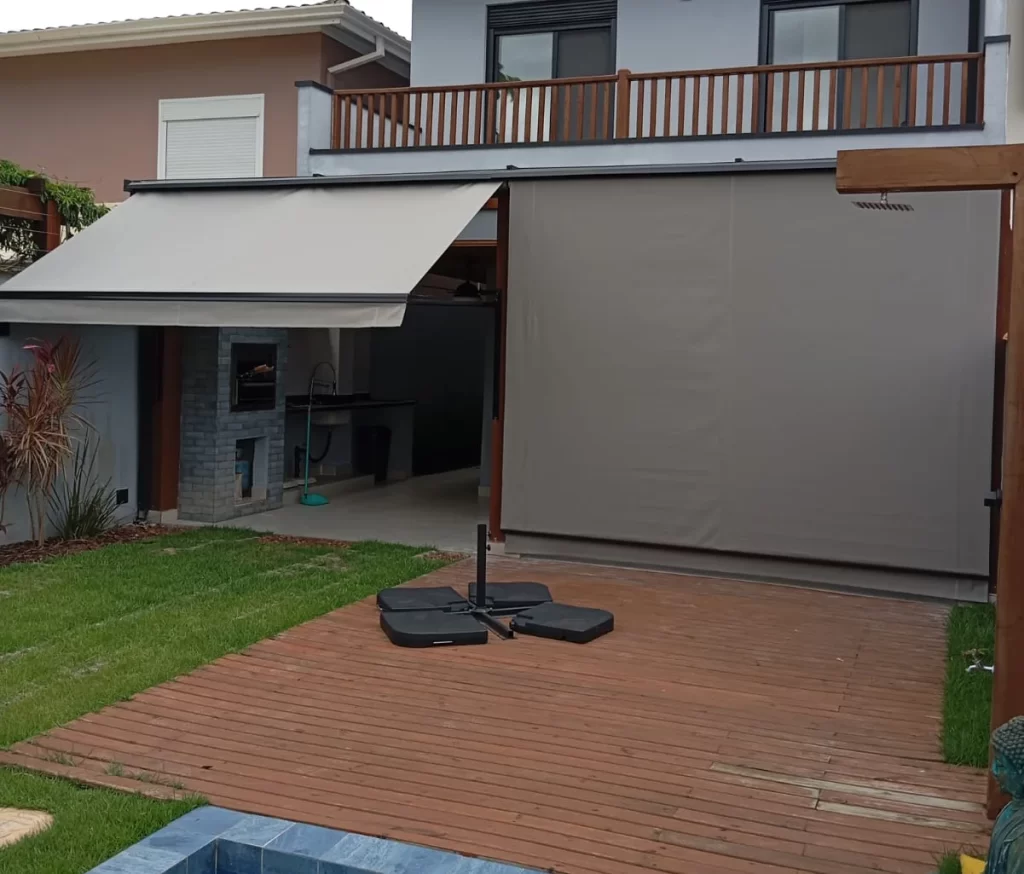Toldo Cortina com Braços Decor Home Guaruja 2025